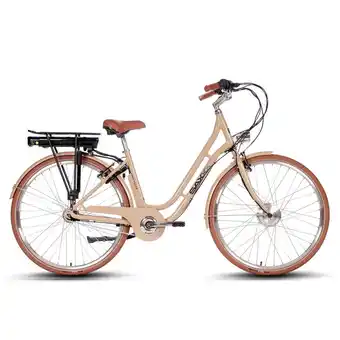 Decathlon Elektrische damesfiets classic plus 2.0, 50 cm, saxxx n7, beige aanbieding