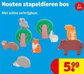 Kruidvat Houten stapeldieren bos aanbieding