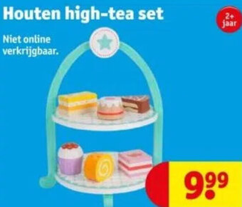 Kruidvat Houten high-tea set aanbieding