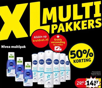 Kruidvat Nivea multipak aanbieding