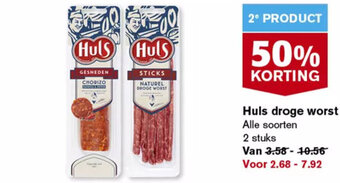 Hoogvliet Huls droge worst aanbieding