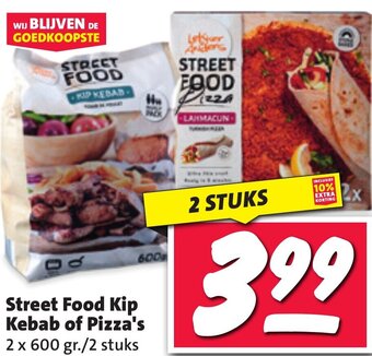 Nettorama Street Food Kip Kebab of Pizza's aanbieding