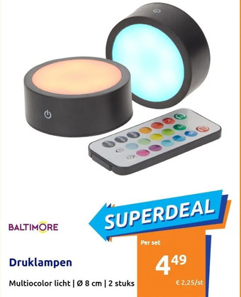 Action Druklampen aanbieding