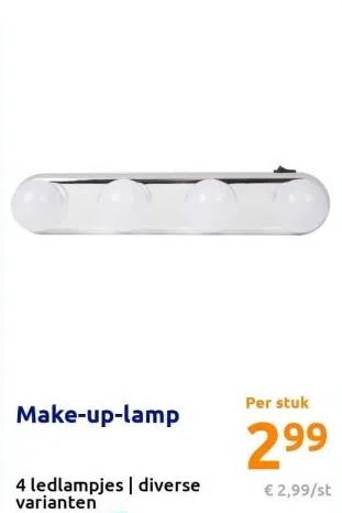 Action Make-up-lamp aanbieding