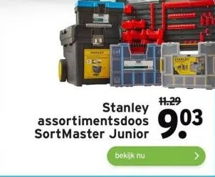 GAMMA Stanley assortimentsdoos sortmaster junior aanbieding