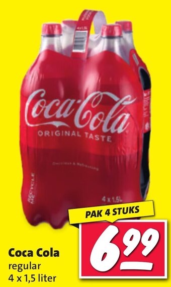 Nettorama Coca-Cola regular 4 x 1,5 liter aanbieding