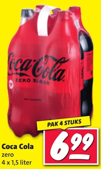 Nettorama Coca Cola zero 4 x 1,5 liter aanbieding