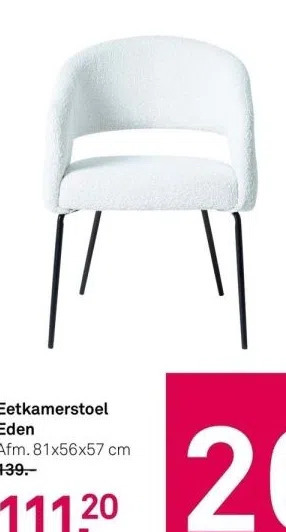 Karwei Eetkamerstoel eden aanbieding