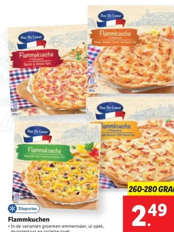 Lidl Flammkuchen aanbieding