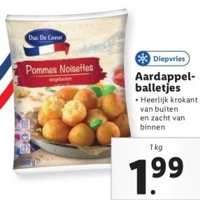 Lidl Aardappelballetjes aanbieding