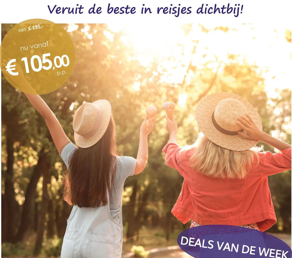 Marrea Hotelarrangementen Marrea minivakanties aanbieding