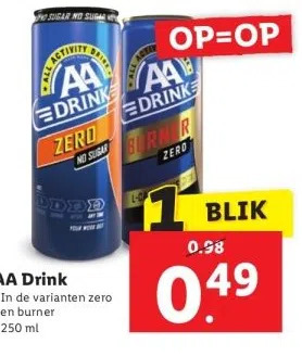 Lidl Aa drink aanbieding