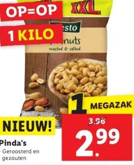 Lidl Pinda's aanbieding