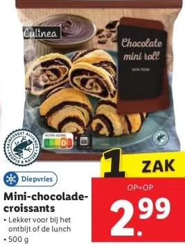 Lidl Mini-chocoladecroissants aanbieding