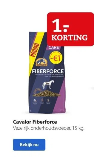 Pets Place Cavalor fiberforce aanbieding