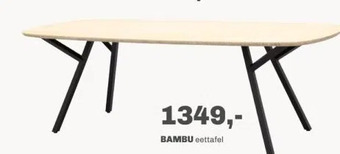 Trendhopper Bambu eettafel aanbieding