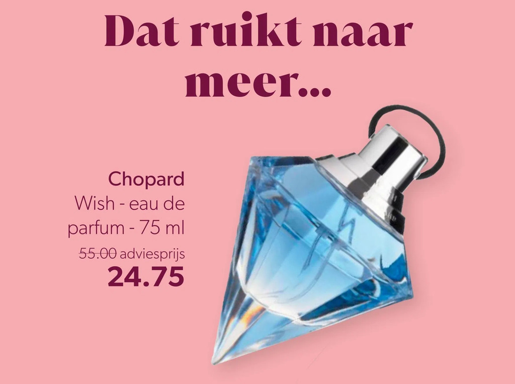 Wehkamp Chopard wish - eau de parfum - 75 ml aanbieding
