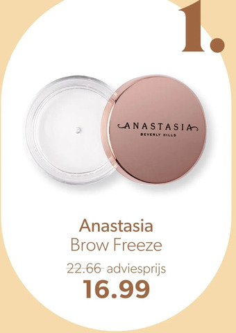 Wehkamp Anastasia brow freeze aanbieding