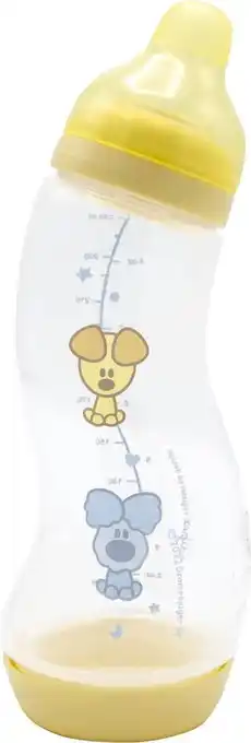 Bol.com Difrax babyfles 250 ml natural - s-fles - anti-colic - woezel & pip - 1 stuk aanbieding