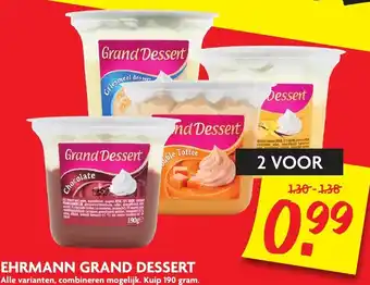 Dekamarkt Ehrmann grand dessert 2*190g aanbieding