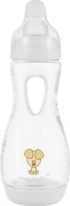 Bol.com Difrax handgreep babyfles 240 ml natural - anti-colic - woezel & pip - 1 stuk aanbieding