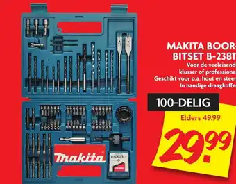 Dekamarkt Makita Boorbitset | B-23811 aanbieding