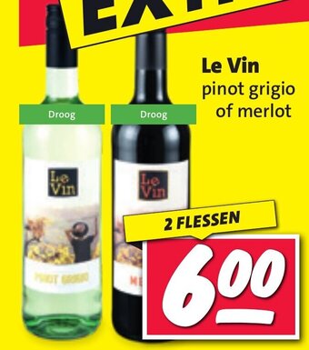 Nettorama Le Vin 2 flessen aanbieding