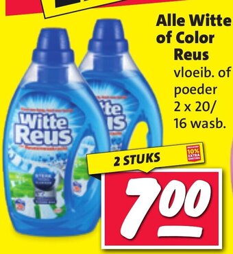 Nettorama Alle Witte of Color Reus 2 stuks aanbieding