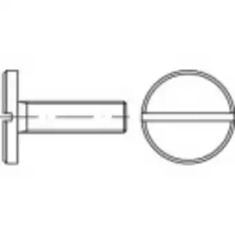 Conrad Toolcraft 119055 platkopschroeven m8 16 mm sleuf din 923 staal galvanisch verzinkt 100 stuk(s) aanbieding