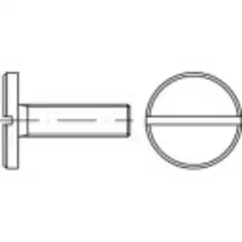 Conrad Toolcraft 118936 platkopschroeven m4 12 mm sleuf din 921 staal galvanisch verzinkt 100 stuk(s) aanbieding