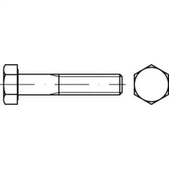 Conrad Toolcraft to-5442354 zeskantbouten 38 mm 76 mm buitenzeskant 83931 staal 100 stuk(s) aanbieding