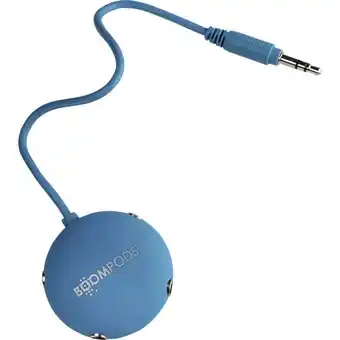 Conrad Boompods audio splitter audio splitter aux blauw aanbieding