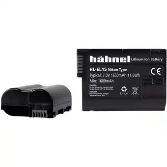 Conrad Hähnel fototechnik hl-el15 camera-accu vervangt originele accu en-el15 7 v 1650 mah aanbieding