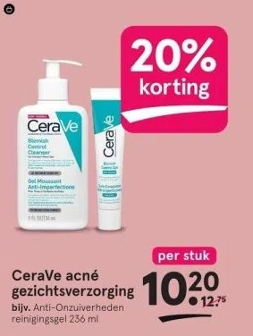 Etos Ceravé acne gezichtsverzorging aanbieding