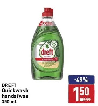 ALDI Dreft quickwash handafwas 350 ml aanbieding