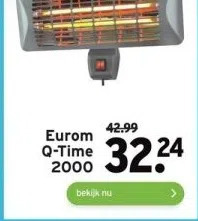 GAMMA Eurom q-time 2000 aanbieding