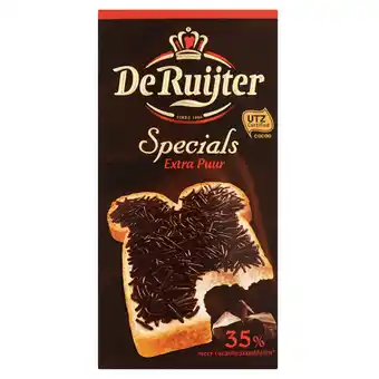 Dekamarkt De ruijter hagelslag extra puur 35% cacao aanbieding