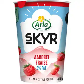 Dekamarkt Arla skyr aardbei aanbieding