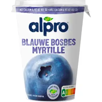 Dekamarkt Alpro plantaardige yoghurtvariatie blauwe bes aanbieding