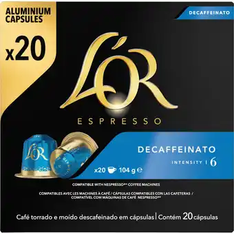 Dekamarkt L'or koffiecups decaffeinato sterkte 6 aanbieding