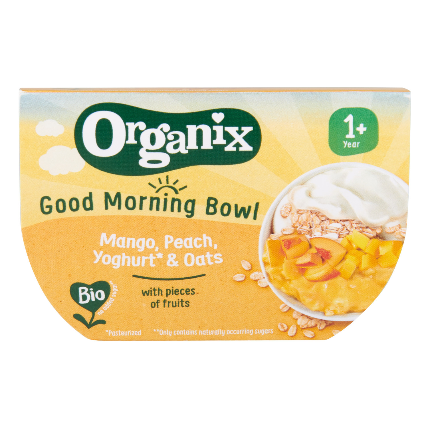 Organix good morning bowl mango/yoghurt&oats aanbieding bij Dekamarkt
