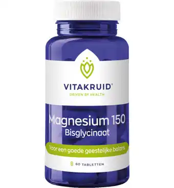 Drogisterij.net Vitakruid magnesium 150 bisglycinaat (60tb) aanbieding