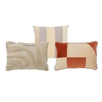 fonQ By fonq sierkussen set van 3 - wave - stripe - velvet aanbieding