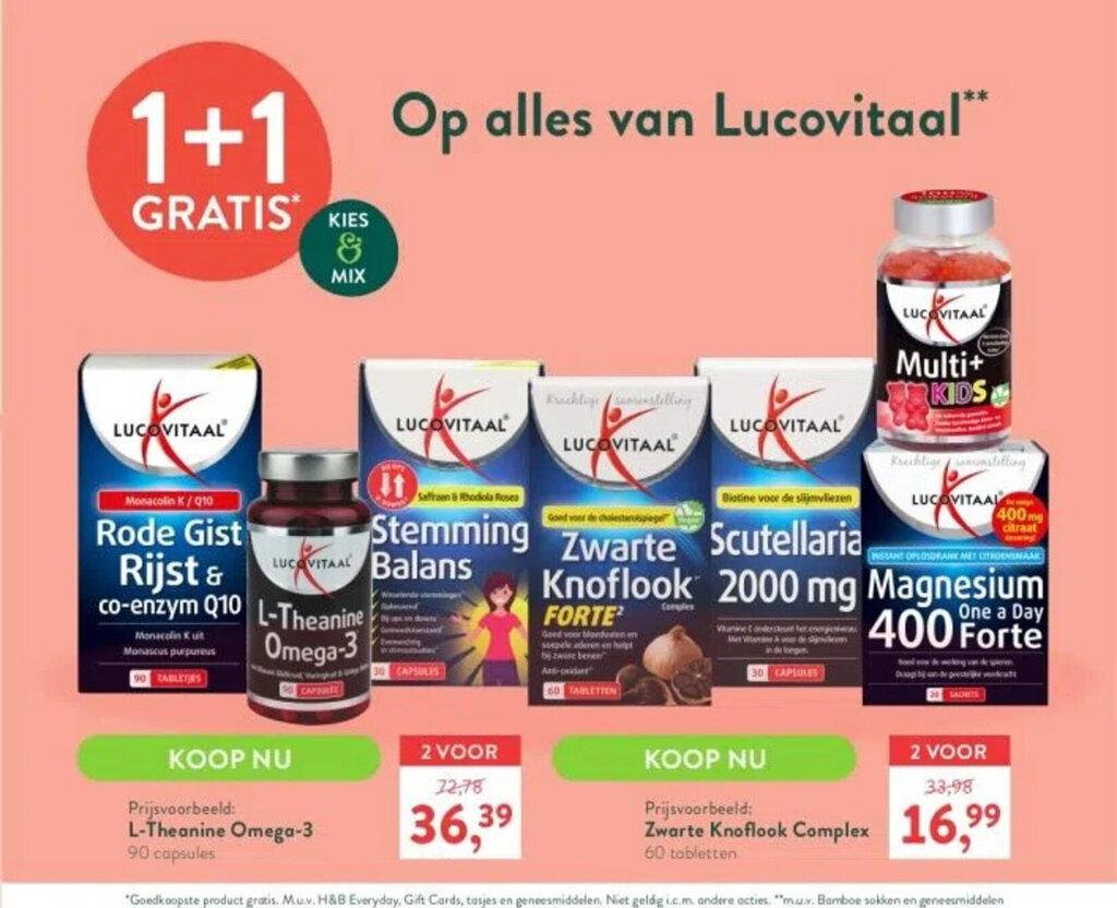 Ltheanine Omega3 90 capsules aanbieding bij Holland & Barrett