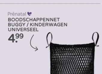 Prenatal Prénatal boodschappennet buggy / kinderwagen universeel aanbieding