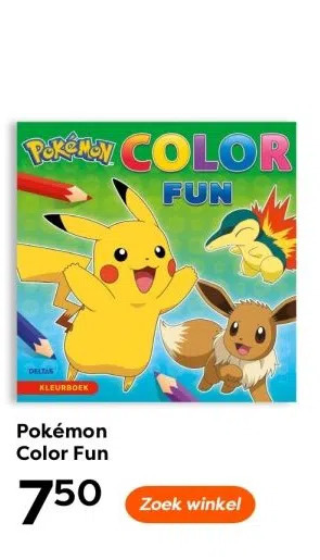 The Read Shop Pokémon color fun aanbieding