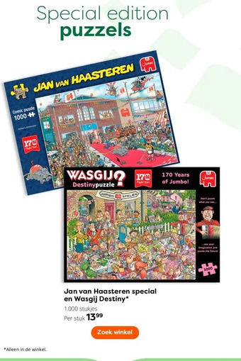 The Read Shop Jan van haasteren special en wasgij destiny aanbieding