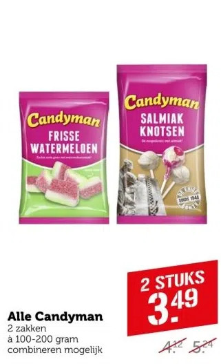 Coop Alle candyman aanbieding