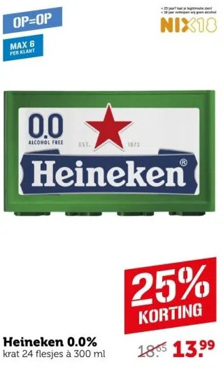 Coop Heineken 0.0% aanbieding