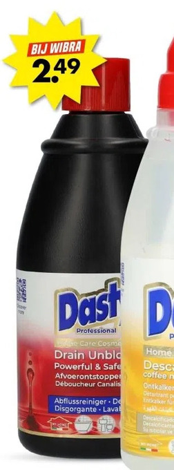 Wibra Dasty afvoerreiniger 600 ml aanbieding